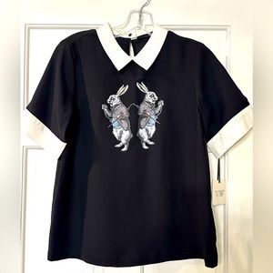 Victoria Beckham for Target Girls XL Bunny Motif Blouse